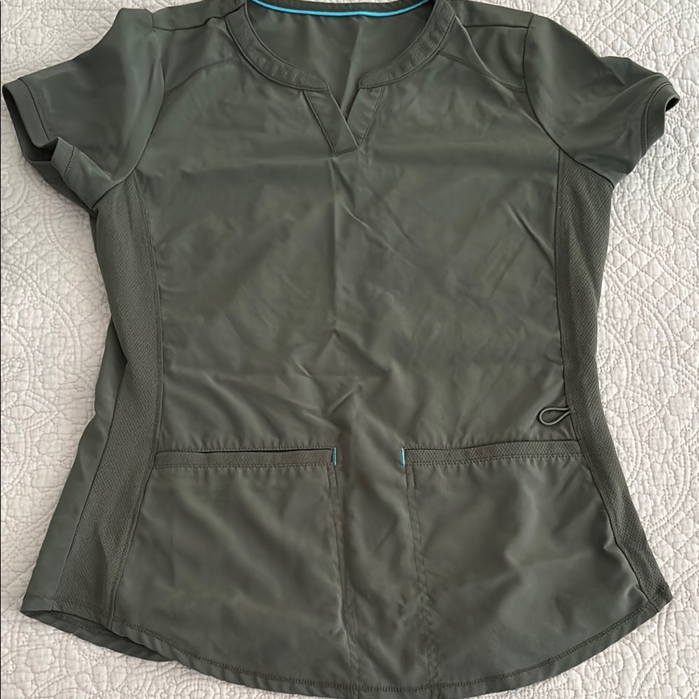 Olive Green Scrub Set